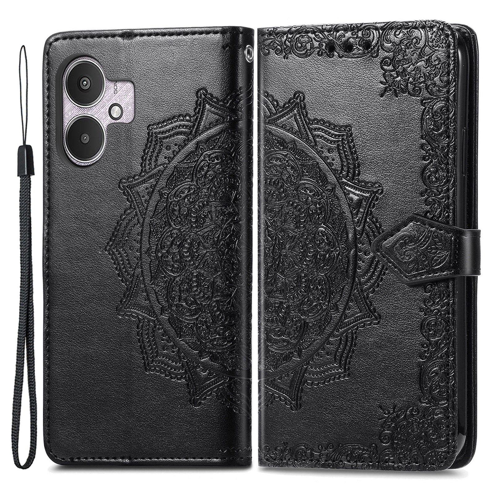 For Xiaomi Redmi 13C 5G Phone Case Mandala Floral Imprinted Card Slots Leather Flip Cover For Xiaomi Redmi 13C 5G Phone Case Mandala Floral Imprinted Card Slots Leather Flip Cover